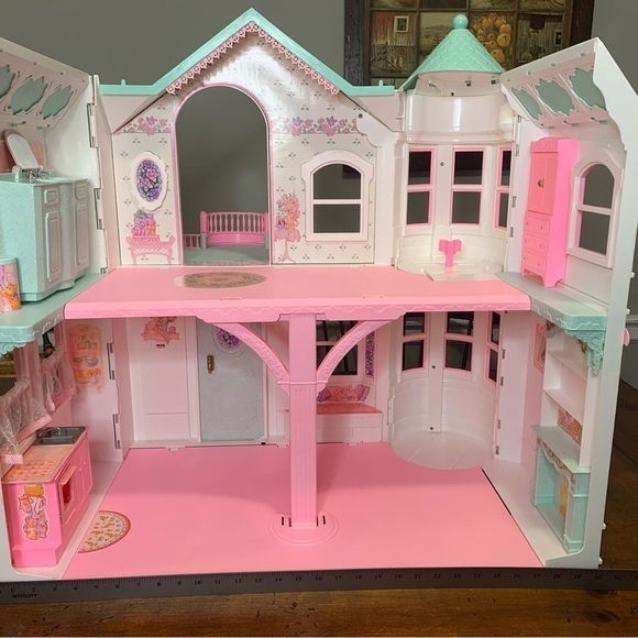 MAKE ME AN OFFER Vintage Barbie Deluxe Dream House Playset 18638 Mattel 1998 - Picture 3 of 17